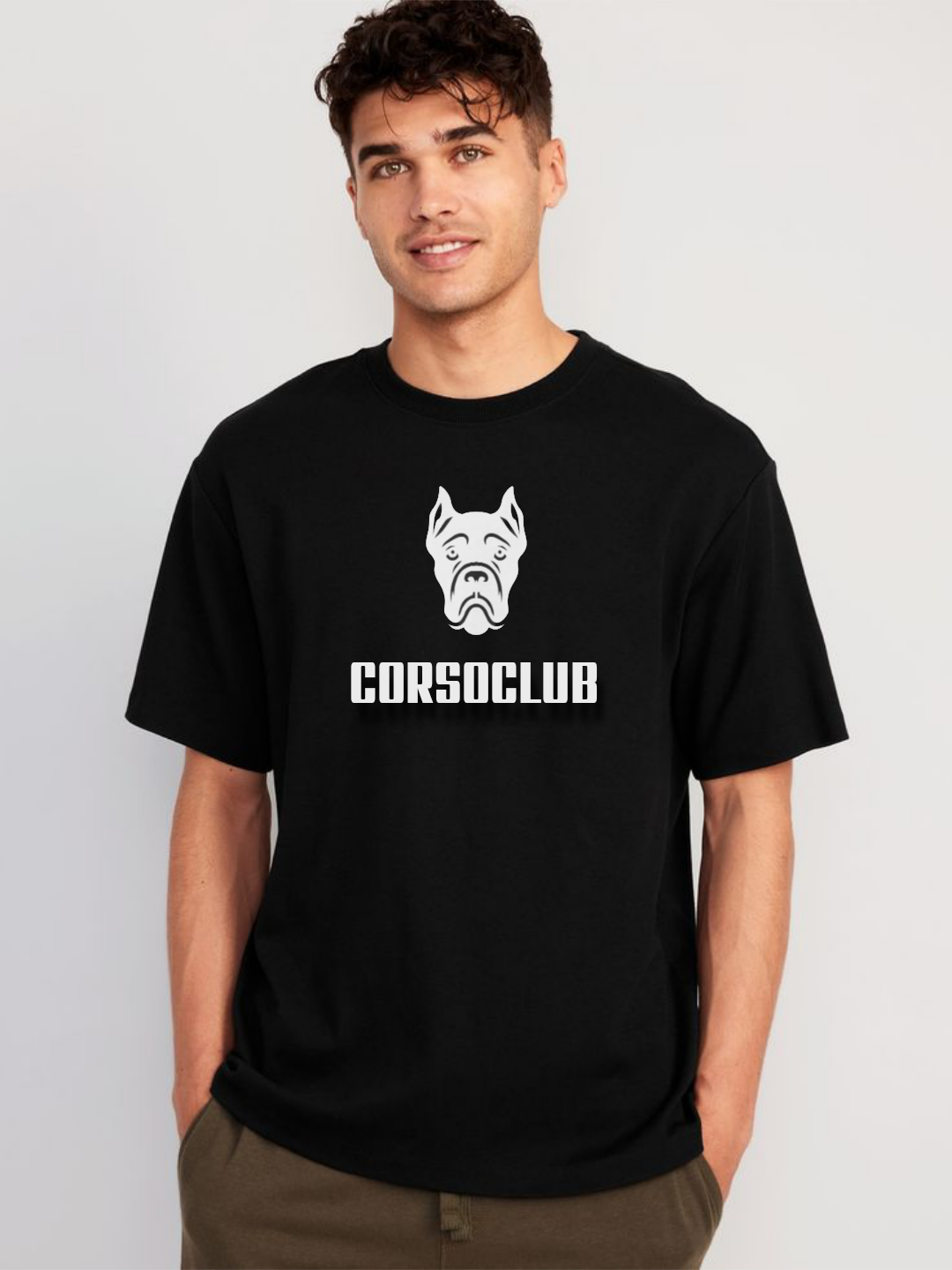 Corsoclub DOG face tshirt